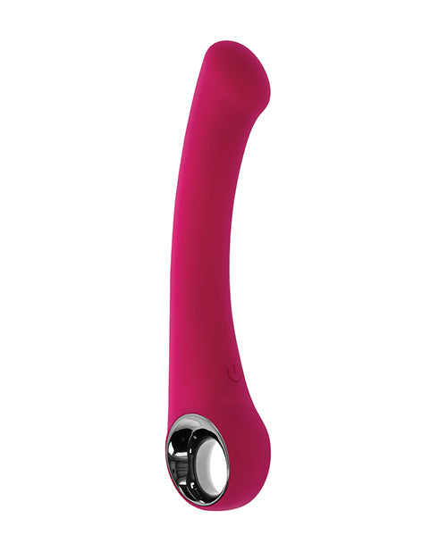 image of product,Evolved Pleasure Curve G-Spot Vibrator - Burgundy - SEXYEONE