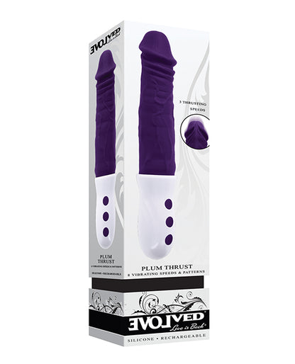 Evolved Plum Thrust Realistic Shaft Vibrator - Purple - SEXYEONE