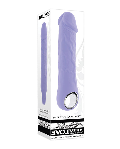 product image, Evolved Purple Fantasy Realistic Vibrator - Purple - SEXYEONE