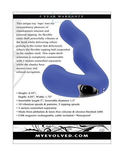 image of product,Evolved Tappity Tap Vibrator - Blue - SEXYEONE