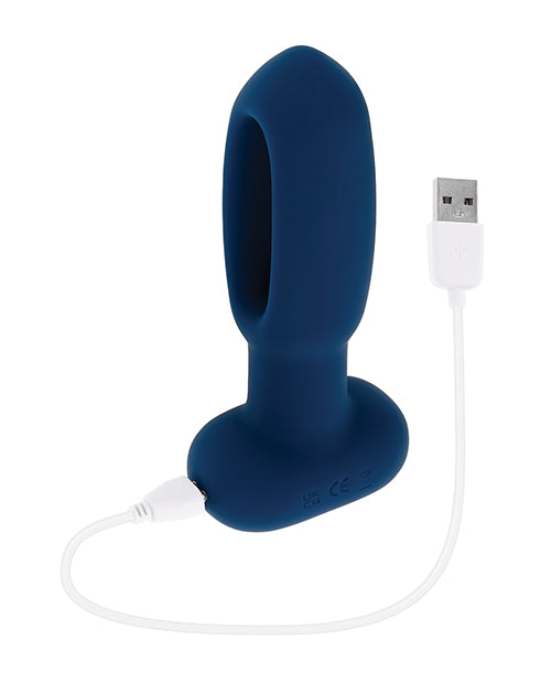 image of product,Evolved The Flapper Remote Controlled Clit Tickler & Vibrator - Blue - SEXYEONE