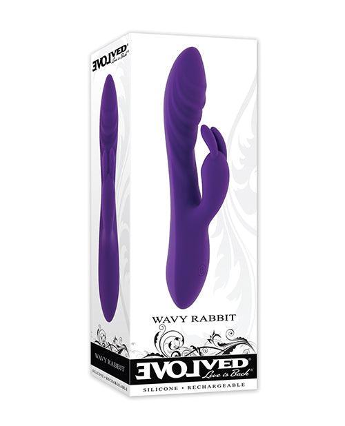 product image, Evolved Wavy Rabbit Vibrator - Purple - SEXYEONE