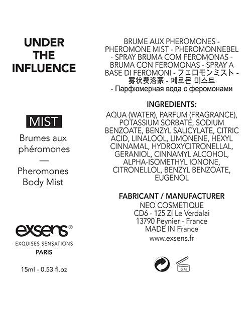 EXSENS of Paris Body Mist with Pheromones - 15 ml Under the Influence - SEXYEONE