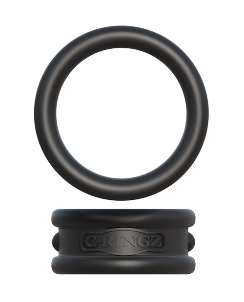 image of product,Fantasy C-Ringz Max Width Silicone Rings - Black - SEXYEONE