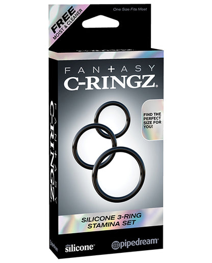 Fantasy C-Ringz Silicone 3-Ring Stamina Set - SEXYEONE