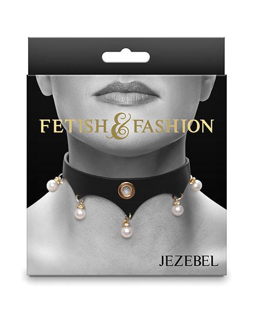 image of product,Fetish & Fashion Jezebel Collar - Black - SEXYEONE