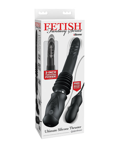 Fetish Fantasy Series Ultimate Silicone Thruster - Black - SEXYEONE