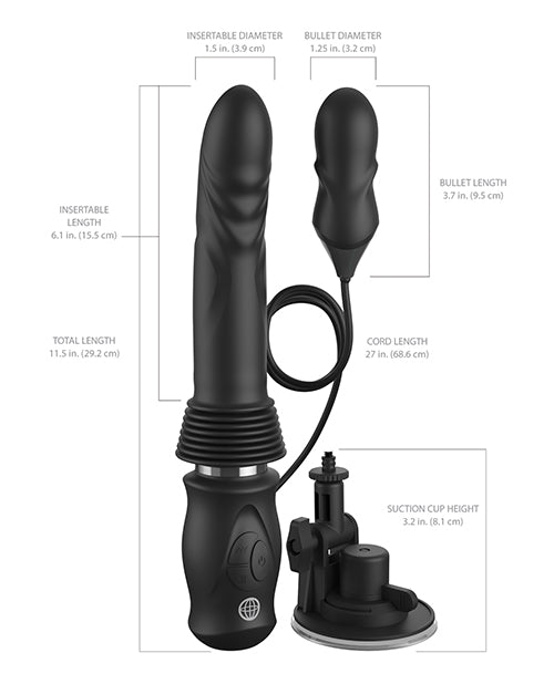 image of product,Fetish Fantasy Series Ultimate Silicone Thruster - Black - SEXYEONE