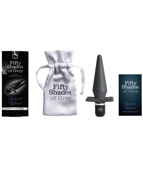 image of product,Fifty Shades of Grey Delicious Fullness Vibrating Butt Plug - SEXYEONE