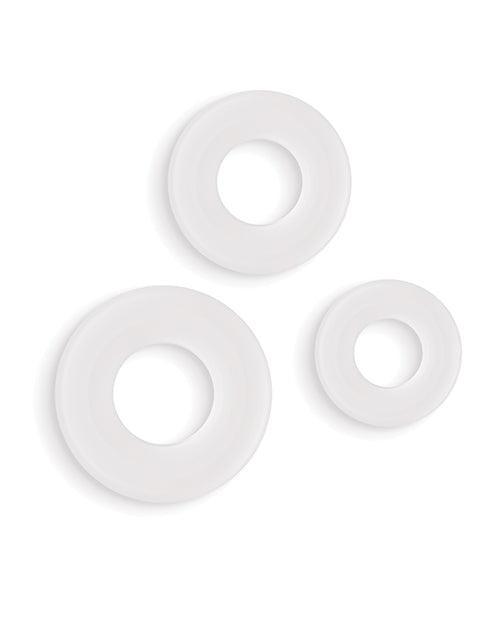 product image,Firefly Glow in the Dark Bubble Cock Rings - White, Pack of 3 - SEXYEONE