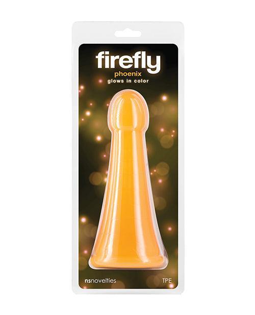 Firefly Phoenix Glow in the Dark Dildo - Orange - SEXYEONE