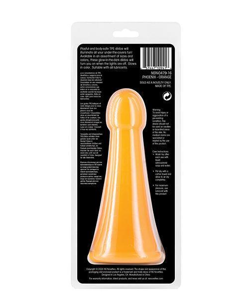 Firefly Phoenix Glow in the Dark Dildo - Orange - SEXYEONE
