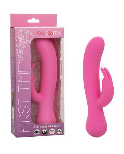 First Time Rechargeable Rabbit Vibrator - Pink - SEXYEONE