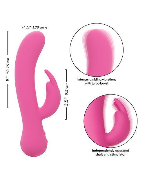 First Time Rechargeable Rabbit Vibrator - Pink - SEXYEONE