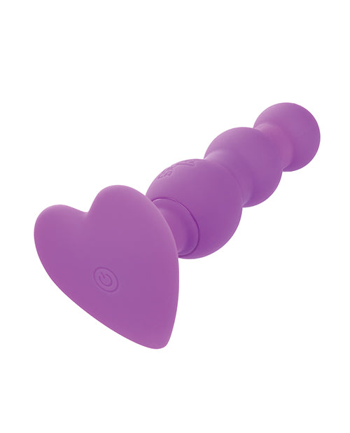 First Time Vibrating Triple Beaded Anal Probe - Purple - SEXYEONE