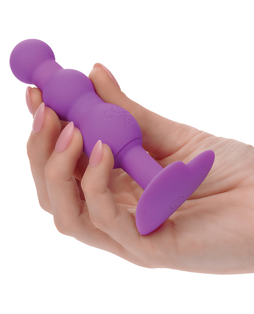 First Time Vibrating Triple Beaded Anal Probe - Purple - SEXYEONE