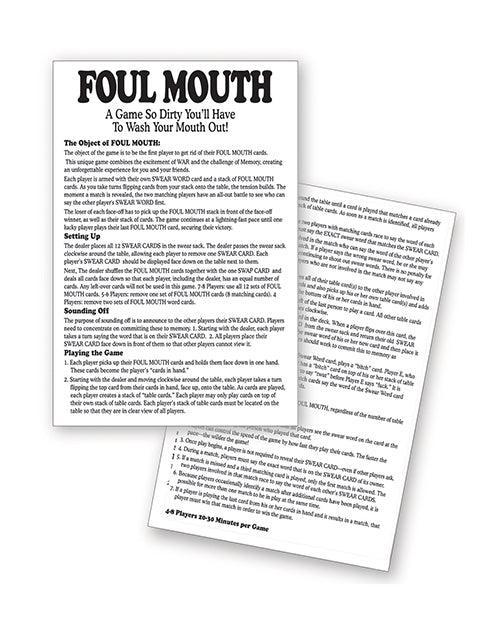 image of product,Foul Mouth Card Game - SEXYEONE