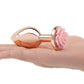 Gemsations 3 pc 2.75" & 3.15" & 3.7" Rose Metal Butt Plug Training Set - Rose Gold - SEXYEONE