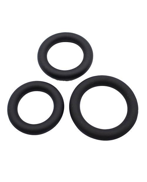 image of product,Gender Fluid Clincher Tension Ring Set - Black - SEXYEONE