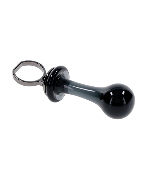 image of product,Gender X Blow Pop Glass Anal Plug - Black - SEXYEONE