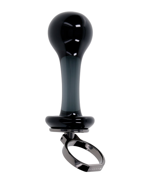 image of product,Gender X Blow Pop Glass Anal Plug - Black - SEXYEONE