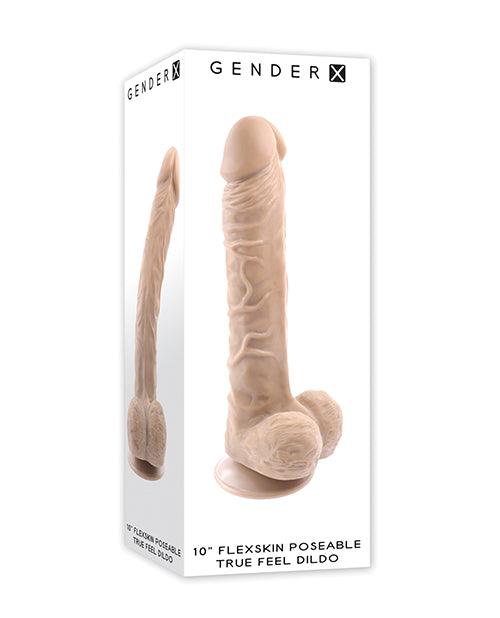 product image, Gender X Flexskin Poseable True Feel 10" Dildo - Light - SEXYEONE