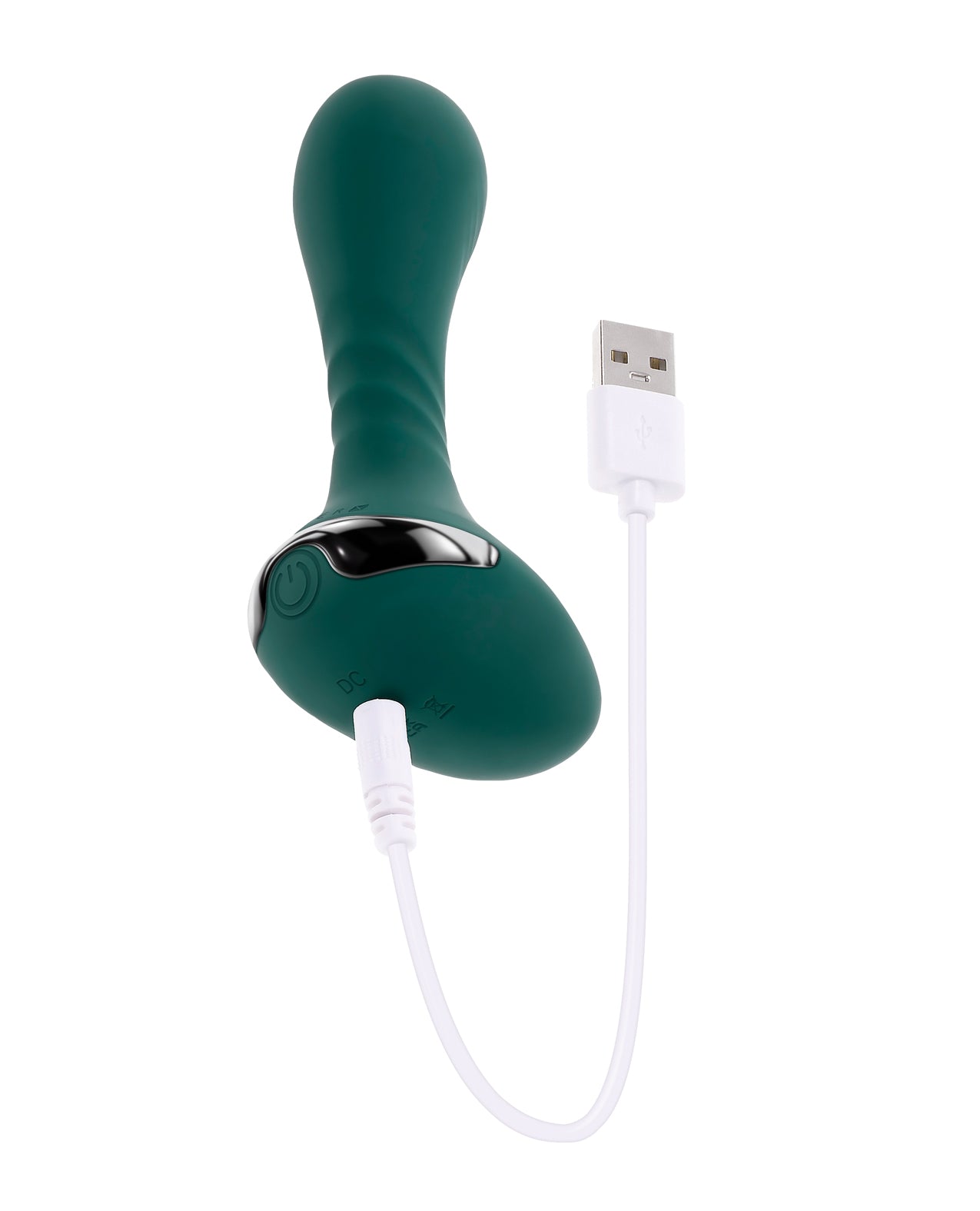 Gender X Goes Anywhere Vibrating Silicone Plug - Teal - SEXYEONE