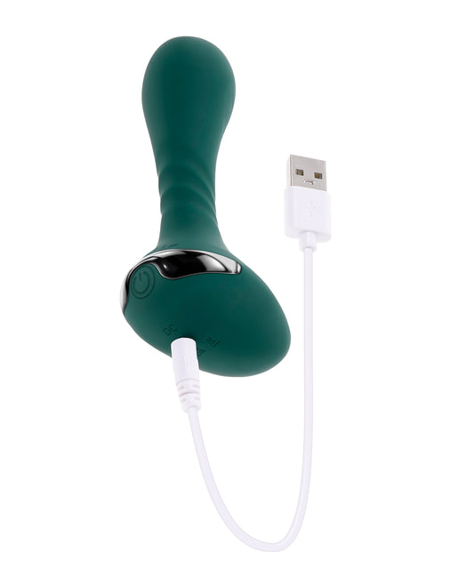 product image,Gender X Goes Anywhere Vibrating Silicone Plug - Teal - SEXYEONE