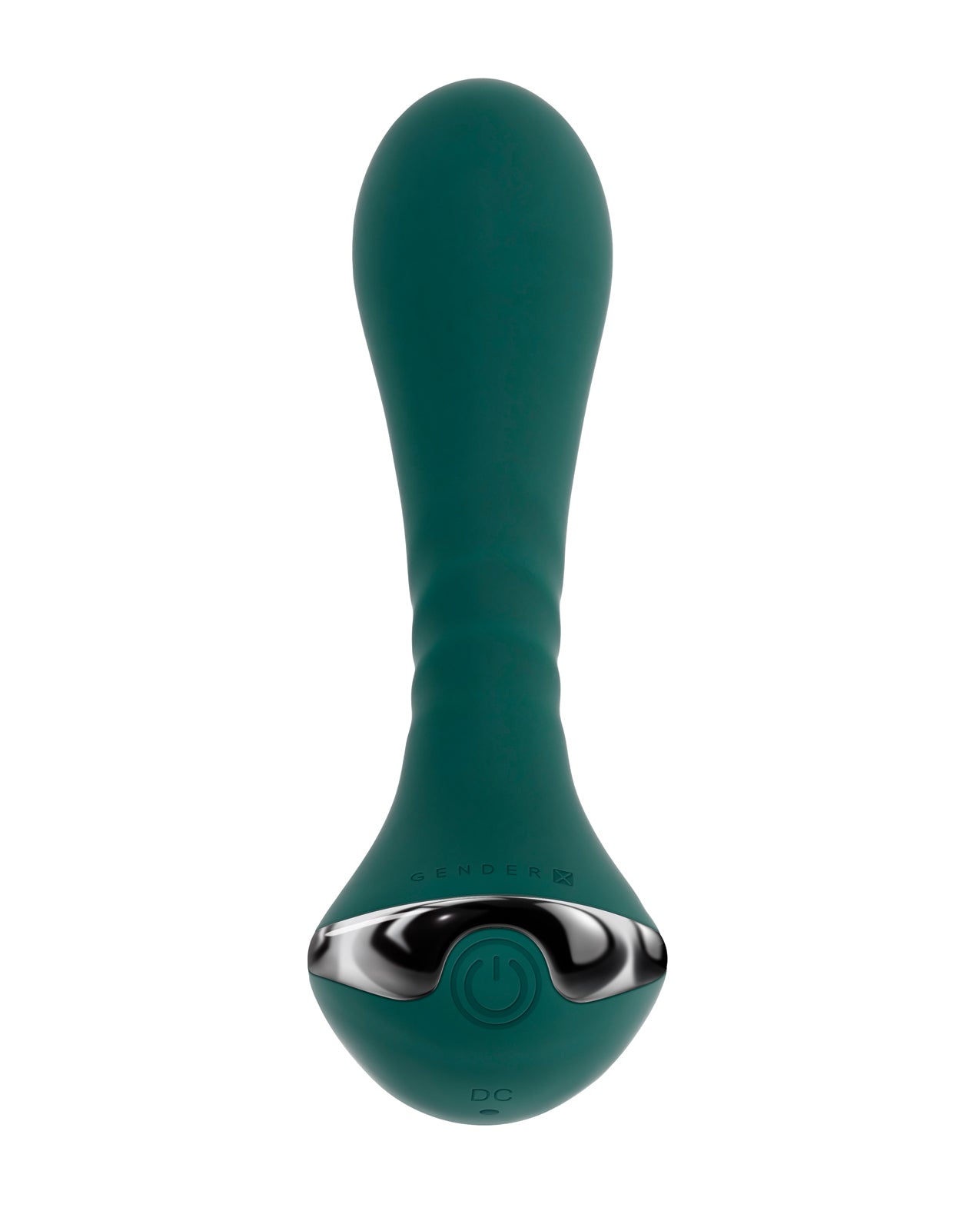 image of product,Gender X Goes Anywhere Vibrating Silicone Plug - Teal - SEXYEONE