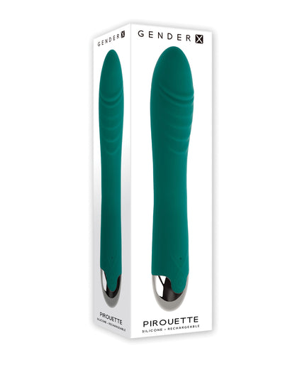 Gender X Pirouette Twirling Vibrator - Teal - SEXYEONE