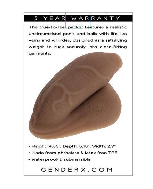 image of product,Gender X The Uncircumcised Packer - Dark - SEXYEONE