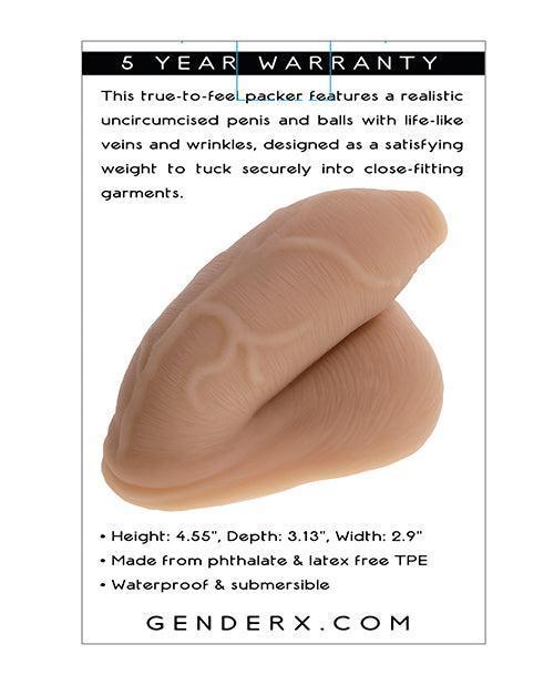 image of product,Gender X The Uncircumcised Packer - Medium - SEXYEONE