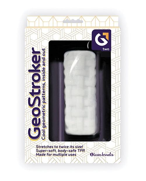 image of product,GeoStroker Two 5" Ultra-Soft TPR Stroker - White - SEXYEONE
