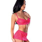 Get It Girl Lace Bra w/Skirt & Thong - Pink - SEXYEONE