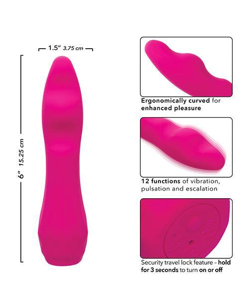 Gia Curved Pleaser - Pink - SEXYEONE