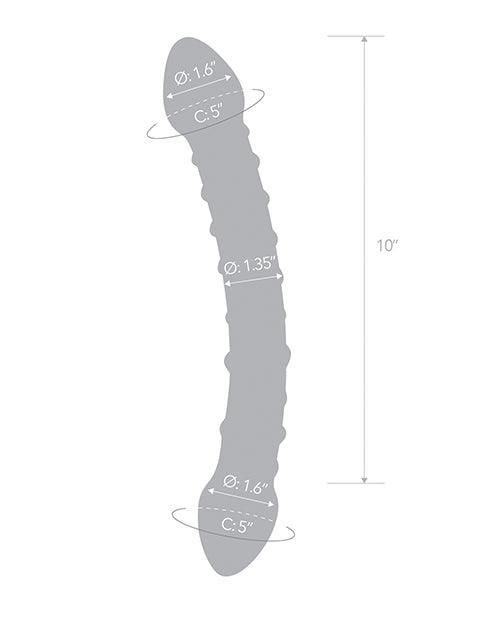 image of product,Glas 12" Double Trouble Dildo - SEXYEONE