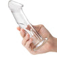 Glas 6" Dildo w/Veins & Flat Base - SEXYEONE