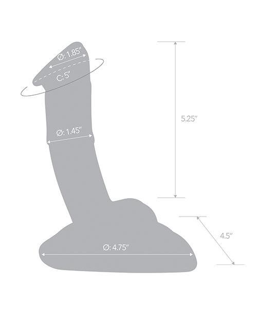 image of product,Glas 7.5" Rideable Standing Cock w/Stability Base - SEXYEONE