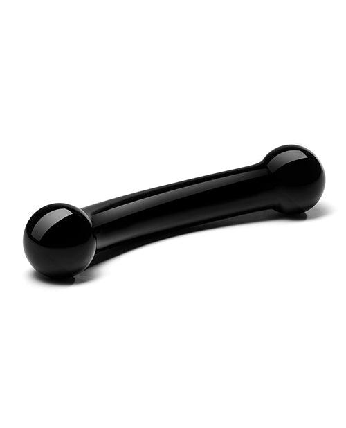 image of product,Glas Double Bull Glass Dildo - Black - SEXYEONE