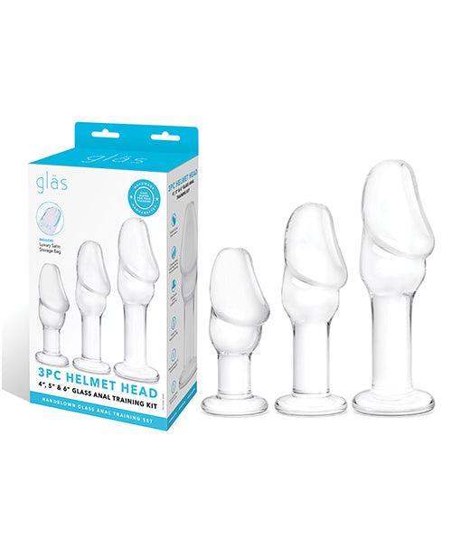 product image, Glas Helmet Head Anal Training Kit - Set of 3 - SEXYEONE