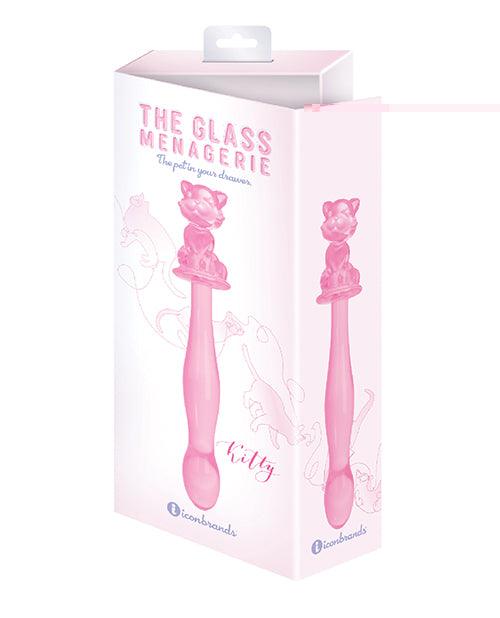 product image,Glass Menagerie Kitty Glass Dildo - Pink - SEXYEONE