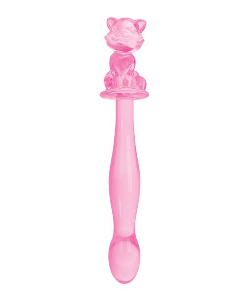 Glass Menagerie Kitty Glass Dildo - Pink - SEXYEONE