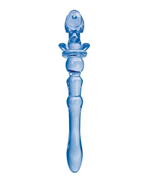 Glass Menagerie Puppy Glass Dildo - Dark Blue - SEXYEONE