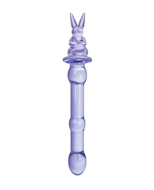 image of product,Glass Menagerie Rabbit Glass Dildo - Pink - SEXYEONE