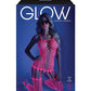 Glow Black Light Criss Cross Paneled Bodystocking Neon Pink O/s - SEXYEONE