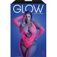 Glow Flashback Black Light Reactive Rhinestone Teddy w/Gloves (or Leg Warmers) - Neon Pink QN - SEXYEONE