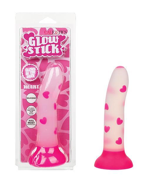 product image, Glow Stick Heart Suction Cup Glow-in-the-Dark Dildo - Pink - SEXYEONE