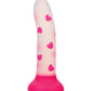 Glow Stick Heart Suction Cup Glow-in-the-Dark Dildo - Pink - SEXYEONE