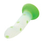 Glow Stick Leaf Suction Cup Glow-in-the-Dark Dildo - Green - SEXYEONE