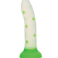 Glow Stick Leaf Suction Cup Glow-in-the-Dark Dildo - Green - SEXYEONE